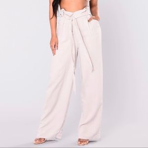NWT Fashion Nova High Waste Taupe Pants